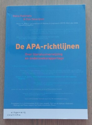 De APA-richtlijnen Over literatuurverwijzing en onderzoeksrapportage