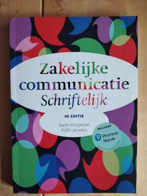 Zakelijke communicatie schriftelijk 4e editie