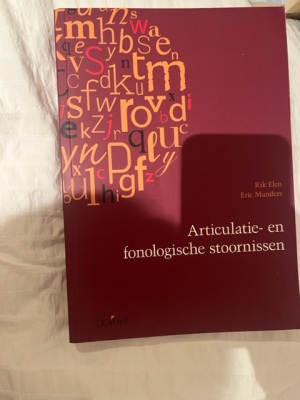 Articulatie- en fonologische stoornissen
