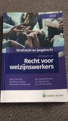 Recht voor welzijnswerkers: Strafrecht en jeugdrecht