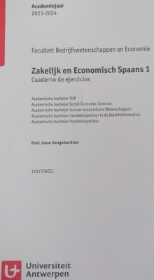 Zakelijk en Economisch Spaans 1