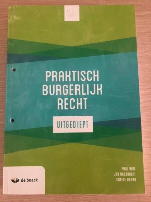 Praktisch burgerlijk recht, uitgediept, 2019 editie
