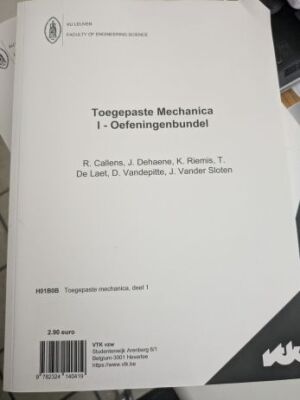 Toegepaste Mechanica I, oefenbundel