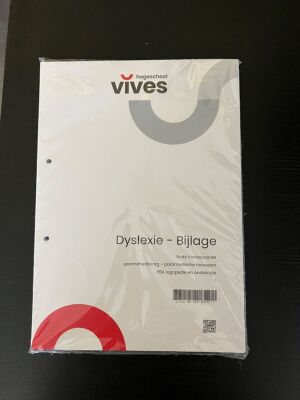 Dyslexie - bijlage