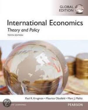 International Economics: Theory and Policy, 10th Edition