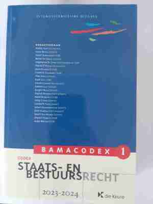 BAMACODEX 1 staats- en bestuursrecht 2023-2024