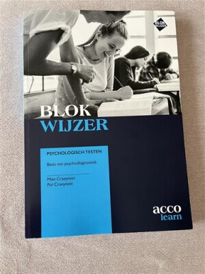 Blok wijzer- psychologische testen