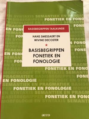 Basisbegrippen fonetiek en fonologie