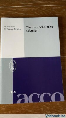Thermotechnische tabellen
