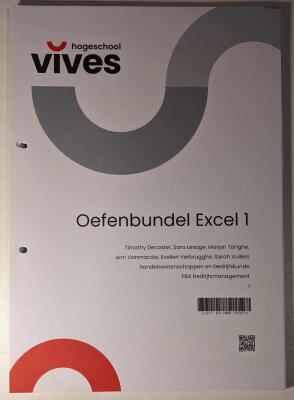 Oefenbundel Excel 1