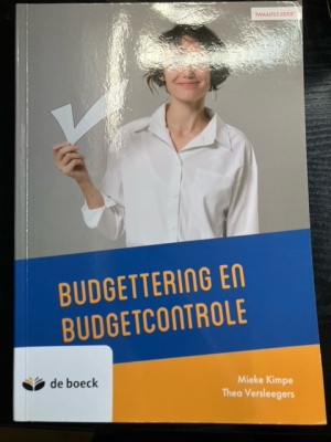 Budgettering en budgetcontrole