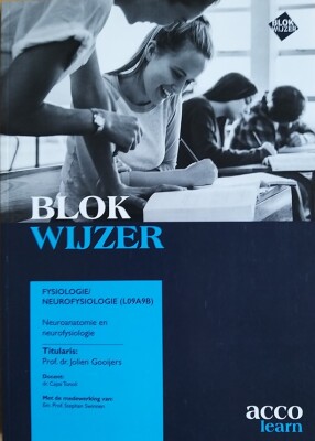 BLOKWIJZER Fysiologie/Neurofysiologie