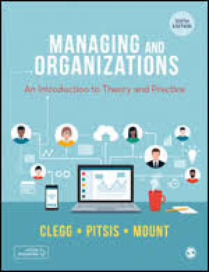 Managing and Organizations - An Introduction to Theory and Practice