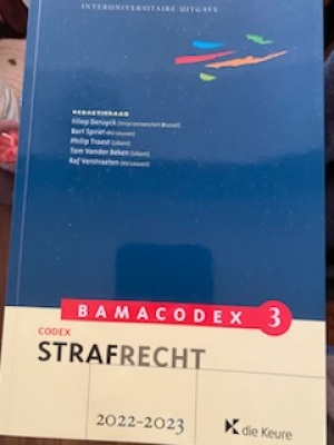BAMACODEX 3 - Strafrecht 2022-2023