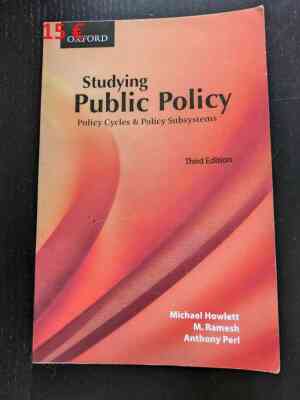 Studying public policy (policy cycles & policy subsystems)