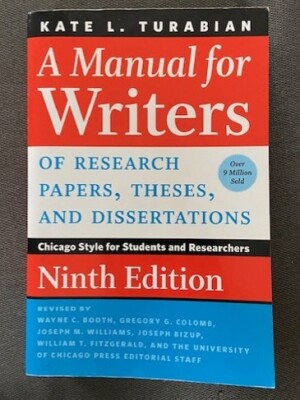 A Manuel for Writers: Of research papers, thesis, and dissertations