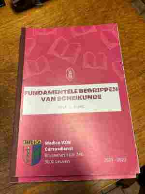 Fundamentele begrippen van scheikunde