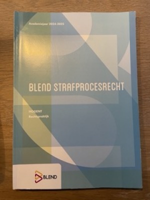 Blend Strafprocesrecht