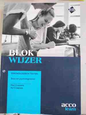 Blok wijzer- psychologische testen