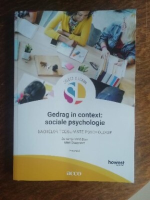 Gedrag in context: sociale psychologie