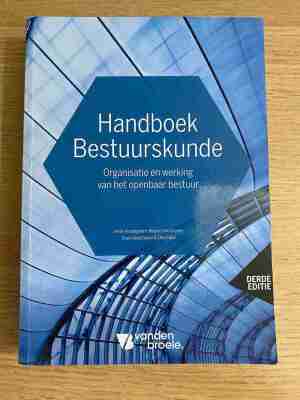 handboek bestuurskunde organisatie en werking van het openbaar bestuur