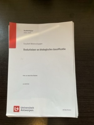 Evolutieleer en Biologische classificatie