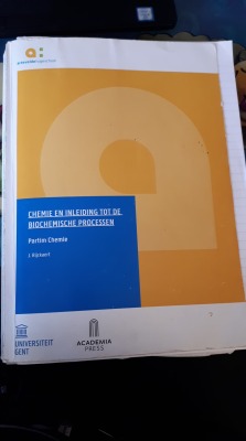Chemie en inleiding tot de biochemische processen