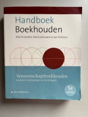 Handboek Boekhouden - Vennootschapsboekhouden - 5de editie