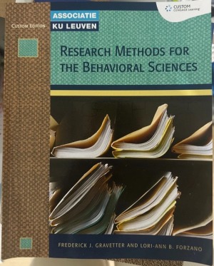 Research Methods for The Behavioral Sciences (Custom Edition)