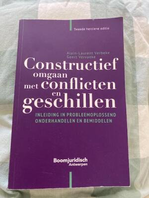 constructief omgaan met conflicten en geschillen