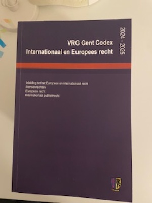 VRG Gent Codex Internationaal en Europees recht