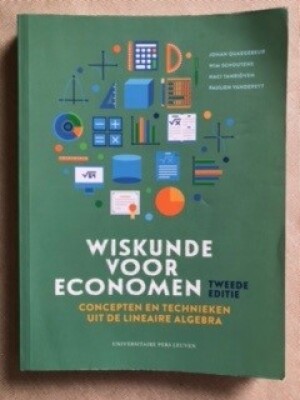 Wiskunde voor economen, tweede editie