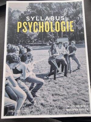 Syllabus Psychologie