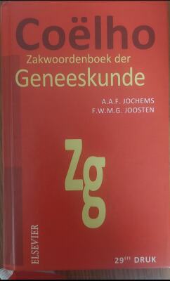 Coëlho Zakwoordenboek der geneeskunde, 29ste druk