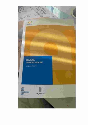 Biochemie Partim Metabolisme