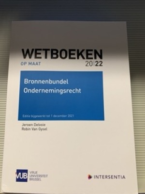 Bronnenbundel Ondernemingsrecht 2022