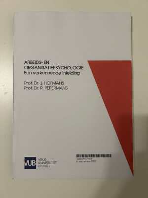 Arbeids- en organisatie psychologie
