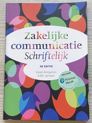 Zakelijke communicatie schriftelijk 4e editie