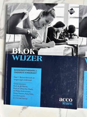 blokwijzer - basiskinesitherapie onderste kwadrant deel 1 : basisonderzoek en toegevoegd onderzoek