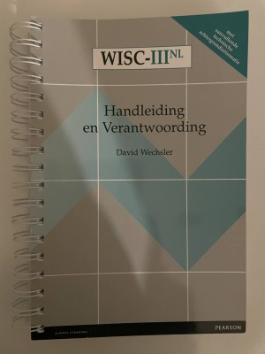 WISC-III NL Handleiding en Verantwoording