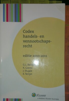 Codex handels- en vennootschapsrecht editie 2010-2011
