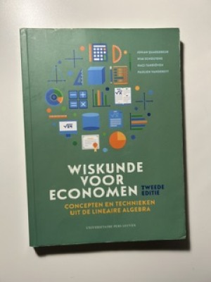 Wiskunde voor economen, tweede editie DEEL 1
