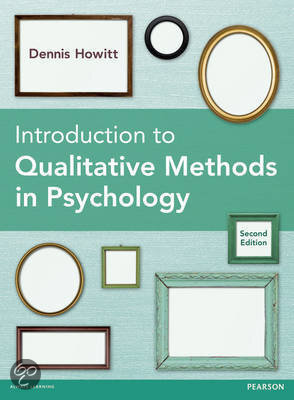 Introduction to Qualitative Methods in Psychology
