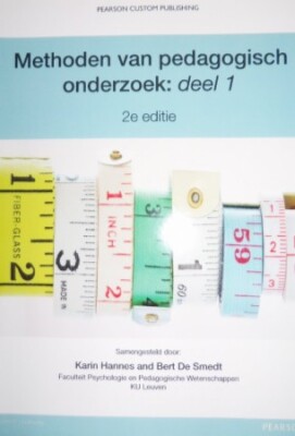 Methoden van pedagogisch onderzoek deel 1 (2e editie)
