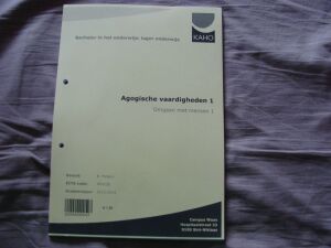 Agogische vaardigheden 1 (Omgaan met mensen 1)