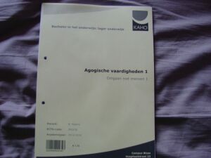 Agogische vaardigheden 1 (Omgaan met mensen 1)
