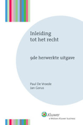 Inleiding tot het recht - 9e herwerkte uitgave