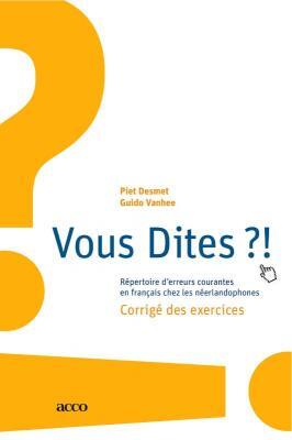 Vous dites?! corrigé des exercices