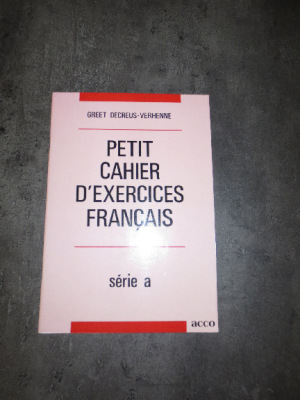 petit cahier d'exercices français