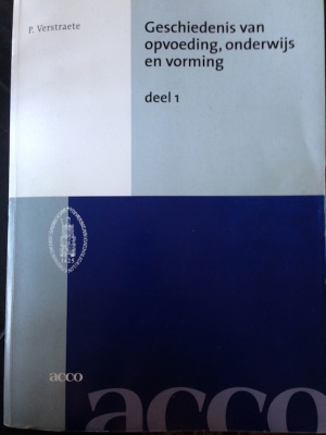 Geschiedenis van opvoeding, onderwijs en vorming